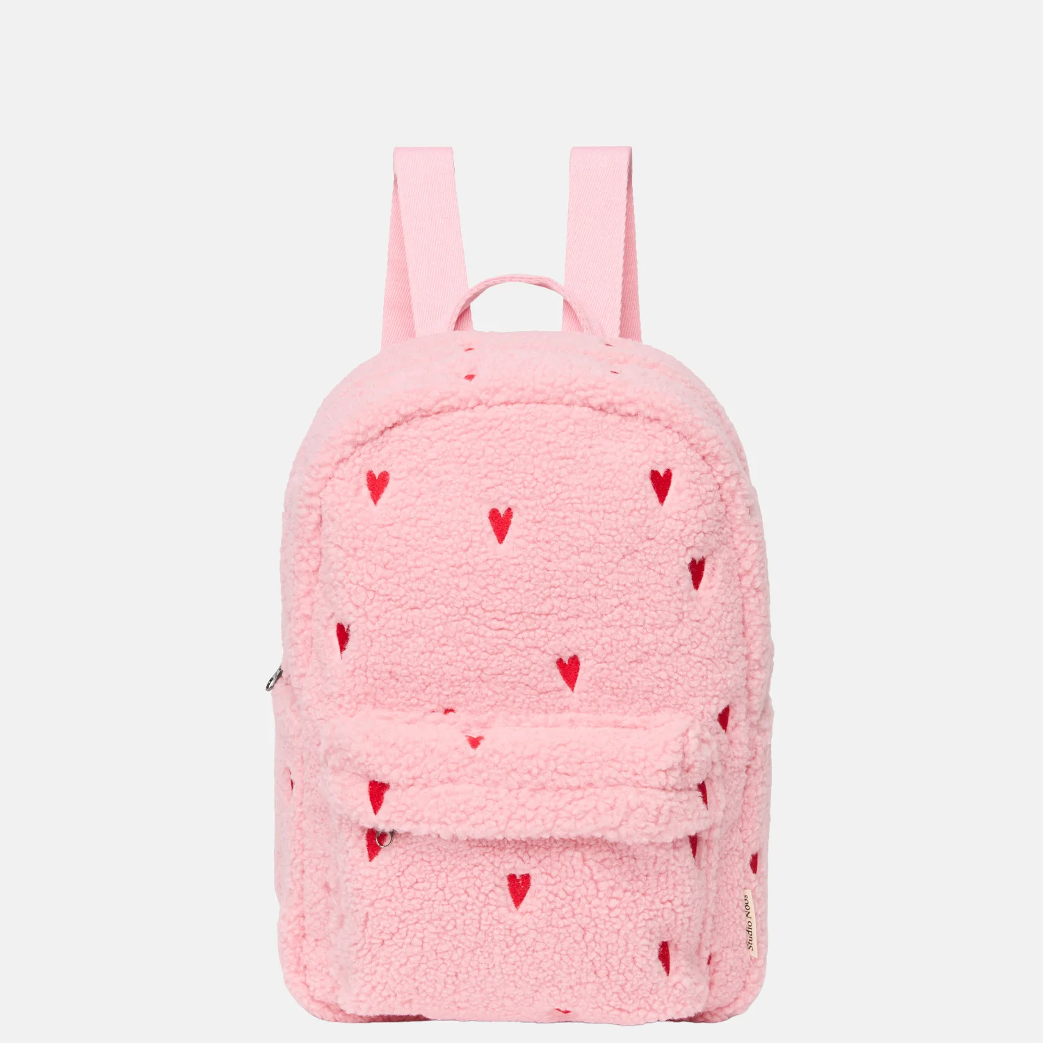 Studio Noos Teddy Midi Backpack kinderrugzak light pink hearts